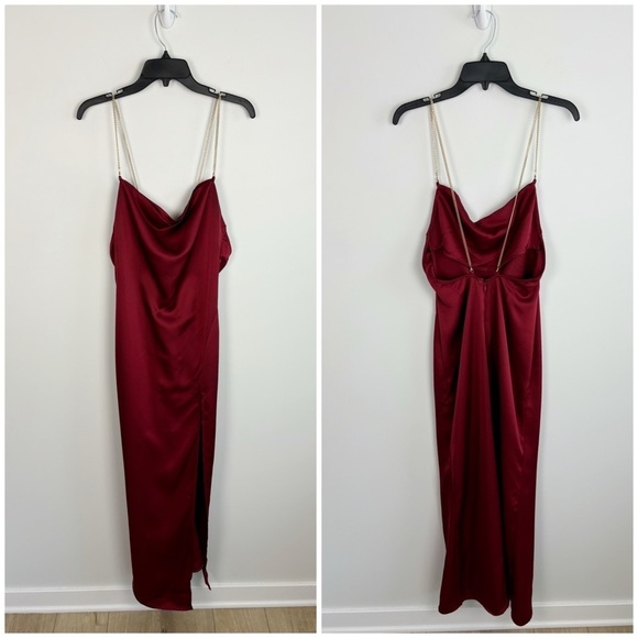 FLAWS NBD Alessi Gown in Burgundy Size XS - Picture 2 of 14